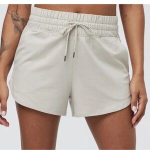 Vuori Women's Athletic Shorts in Cream